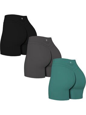 High-Waisted Women's Yoga Biker Shorts, No Front Seam, 5"/6" Workout Activewear